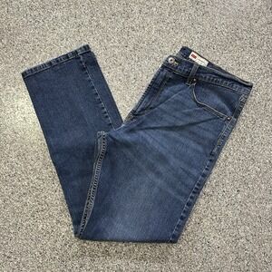 Wrangler Jeans Mens 36x31 Straight Fit Stretch Denim Medium Wash